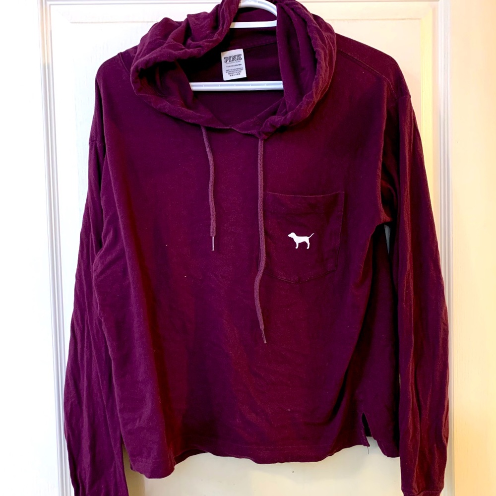 VS Pink lightweight hooded pullover